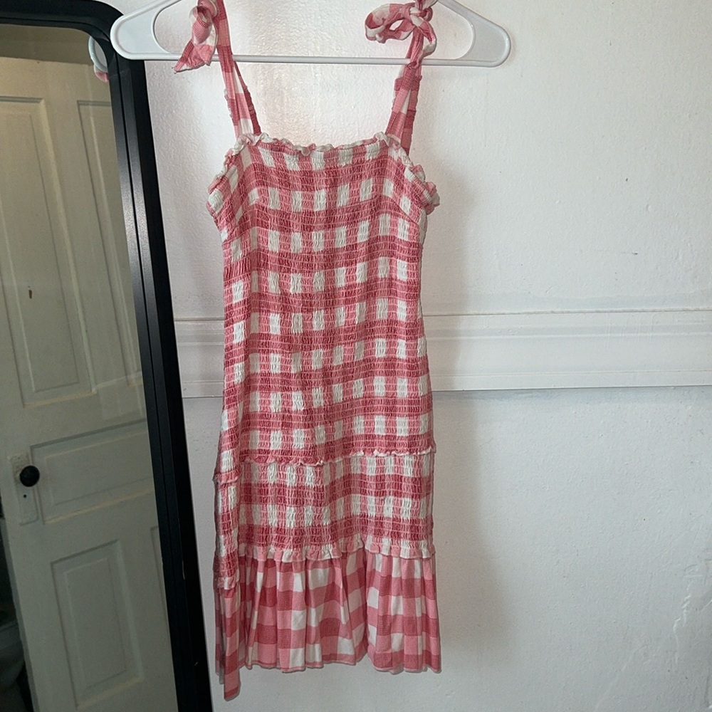 Plaid mini dress